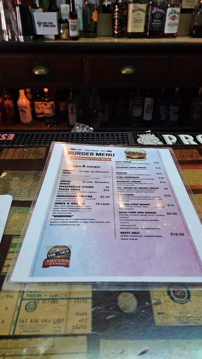 The View Tavern Menu - Image 3