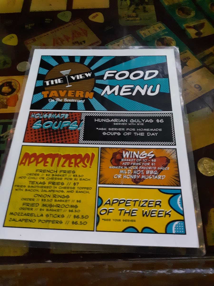 The View Tavern Menu - Image 5